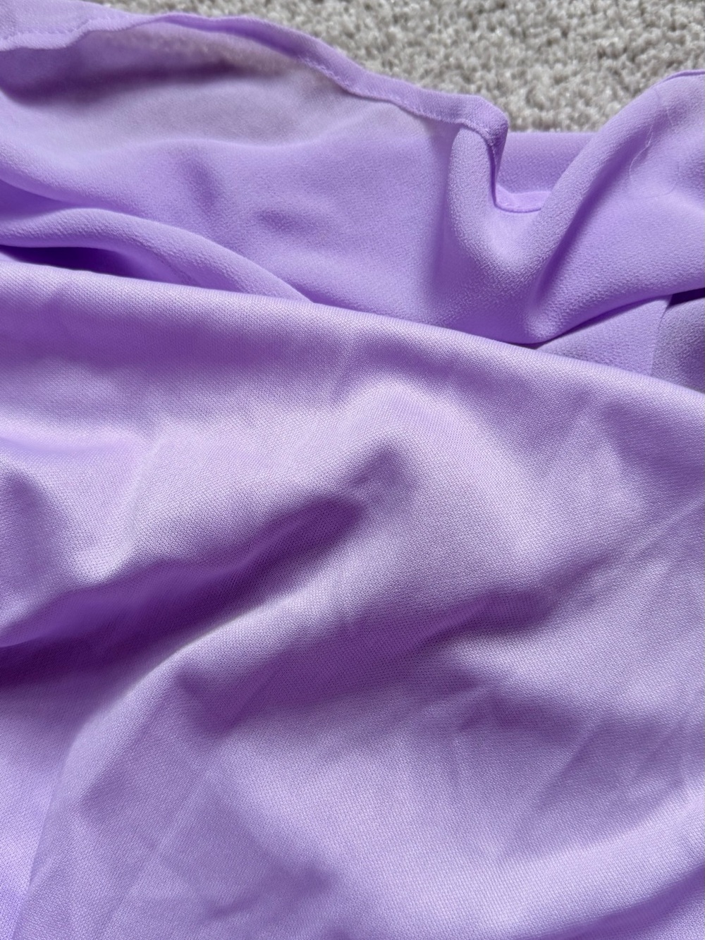 Lace-Up Back Lavender Maxi Dress with Ruffle Straps - Picture 8 of 9